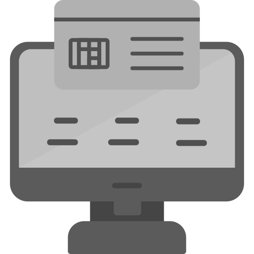 オンライン支払い Generic Grey icon