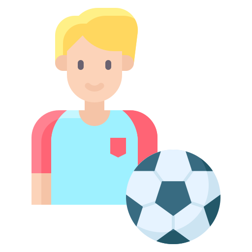 voetballer Generic Flat icoon