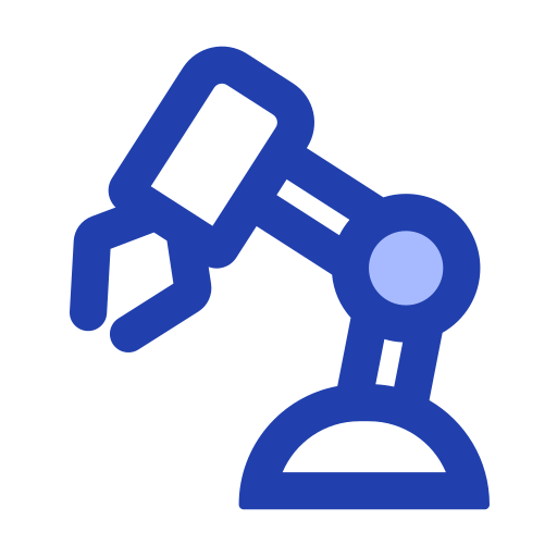 Robot arm Generic Blue icon