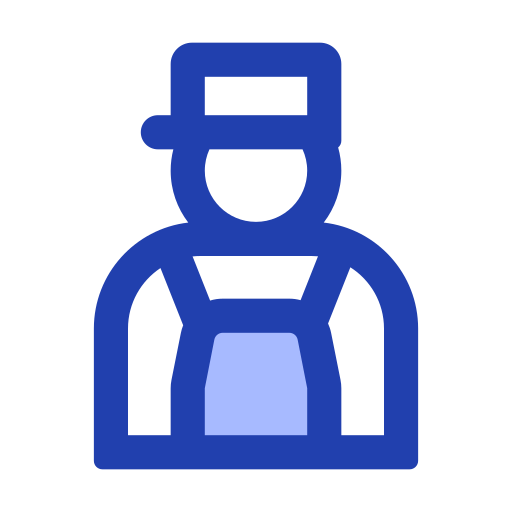 trabajador Generic Blue icono