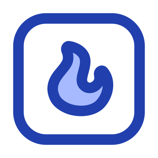 brandbaar Generic Blue icoon