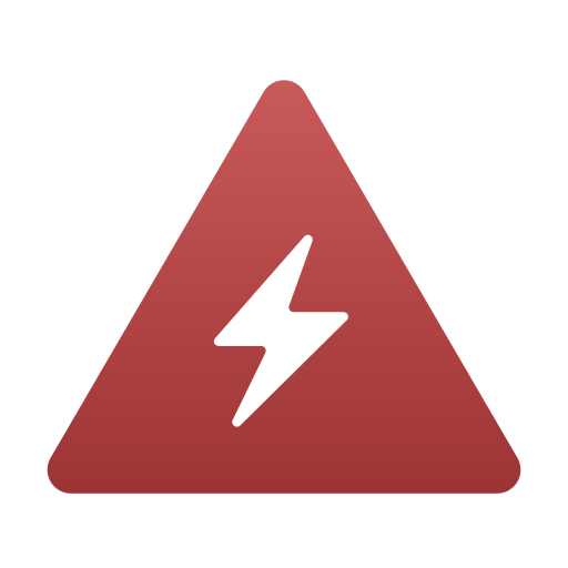 High voltage Generic Flat Gradient icon