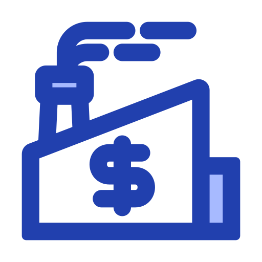 fábrica de dinero Generic Blue icono