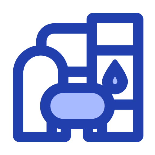 fábrica de aceite Generic Blue icono