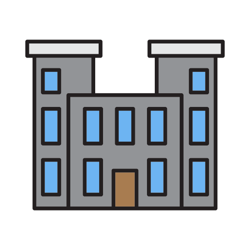 edificio per uffici Generic Outline Color icona