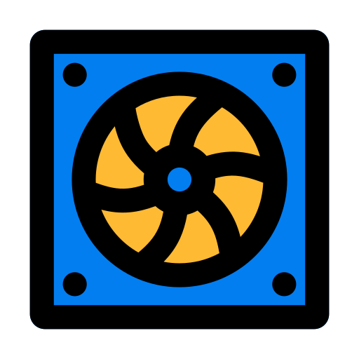 wentylator wyciągowy Generic Outline Color ikona