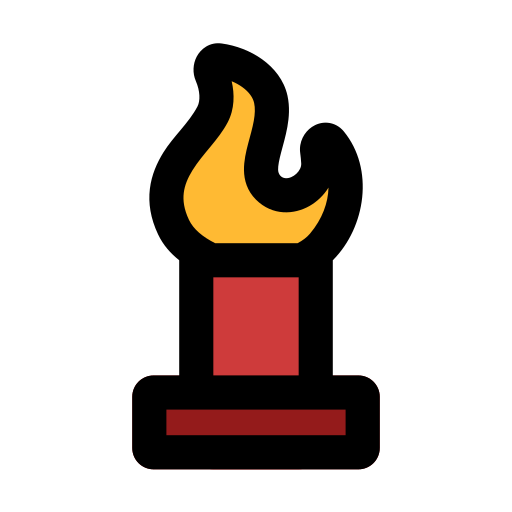 ogień Generic Outline Color ikona