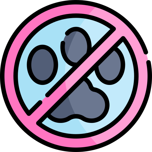 No pets Kawaii Lineal color icon