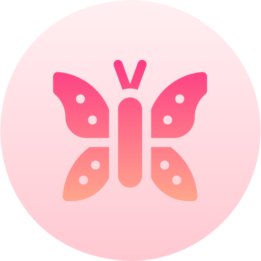 farfalla Basic Gradient Circular icona