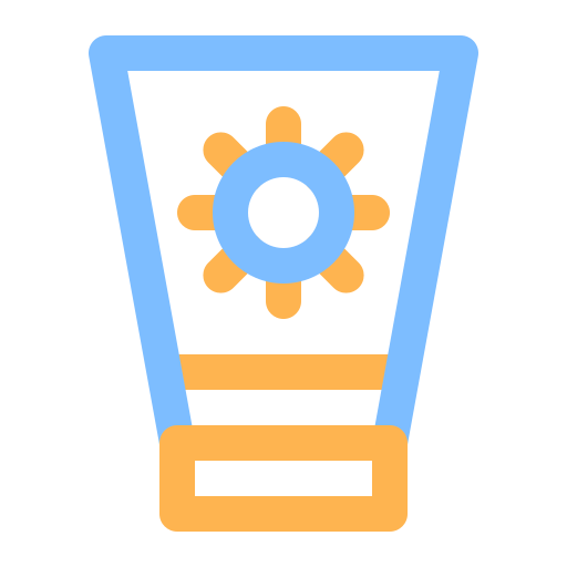 protetor solar Generic Outline Color Ícone
