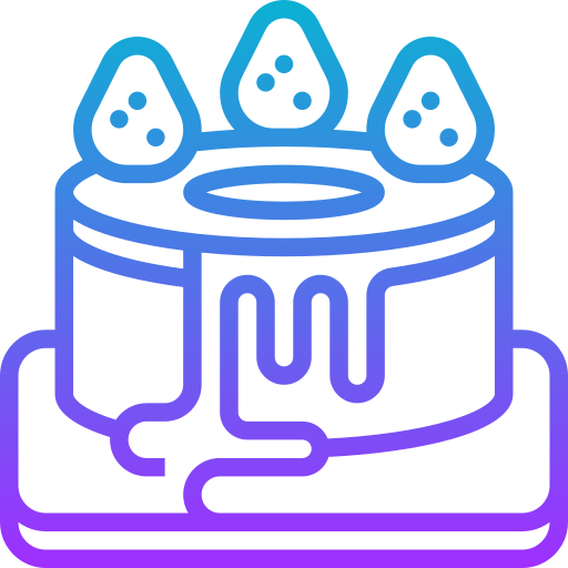 Chiffon cake Meticulous Gradient icon