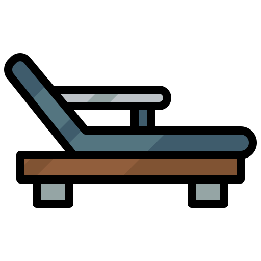 silla de cubierta Surang Lineal Color icono