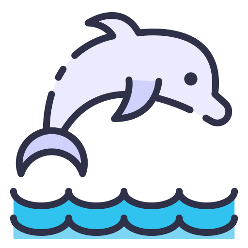 Dolphin Good Ware Lineal Color icon