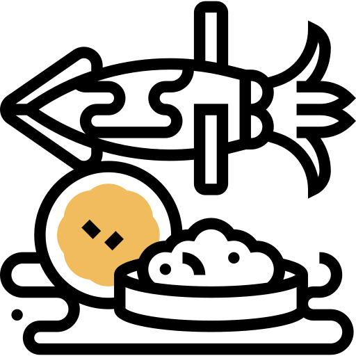 ketupat sotong Meticulous Yellow shadow icono