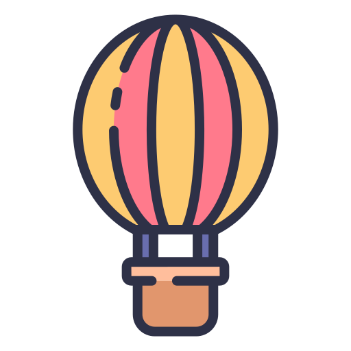 balon na gorące powietrze Good Ware Lineal Color ikona