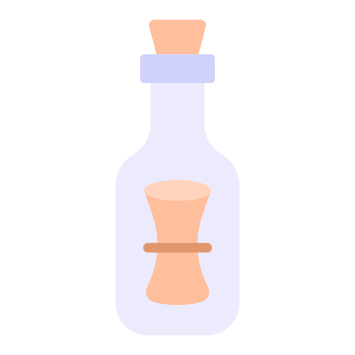 messaggio in una bottiglia Good Ware Flat icona