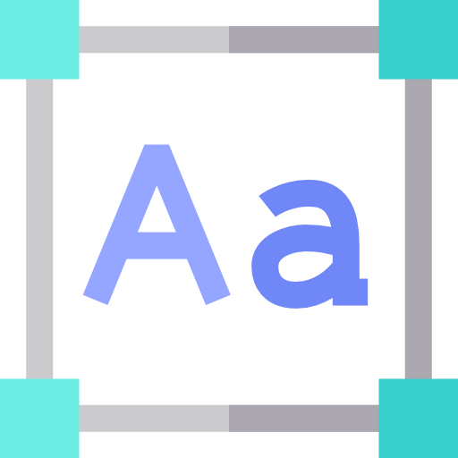 タイポグラフィ Basic Straight Flat icon