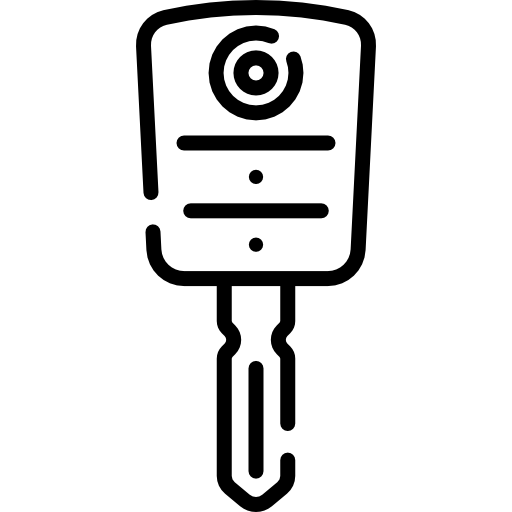schlüssel Kawaii Lineal icon