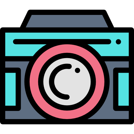 fotoapparat Detailed Rounded Lineal color icon