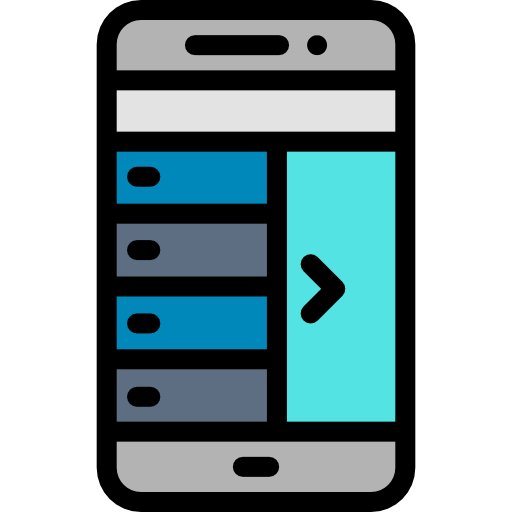 메뉴 Detailed Rounded Lineal color icon