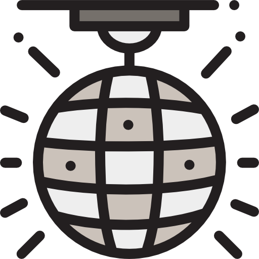 ミラーボール Detailed Rounded Lineal color icon