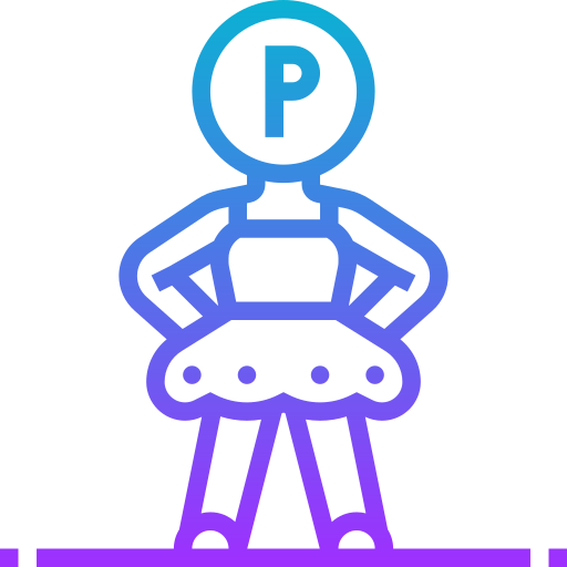 Parking Meticulous Gradient icon