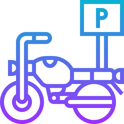 motorradparkplatz Meticulous Gradient icon