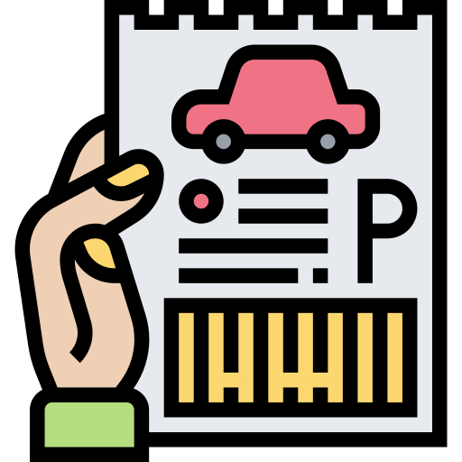Parking ticket Meticulous Lineal Color icon