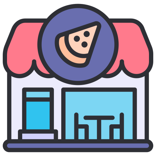 Pizza shop Good Ware Lineal Color icon