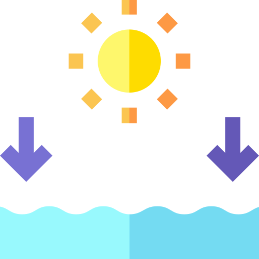 marea baja Basic Straight Flat icono