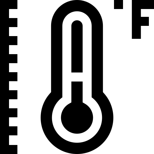 fahrenheit Basic Straight Filled Ícone