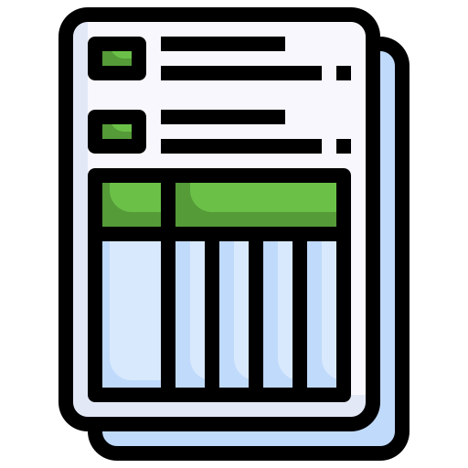 Information Surang Lineal Color icon