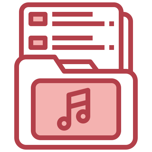 Music file Surang Red icon