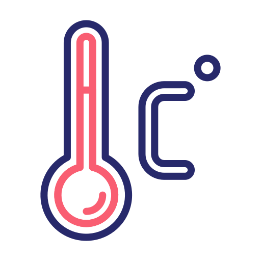 la temperatura Generic Outline Color icono