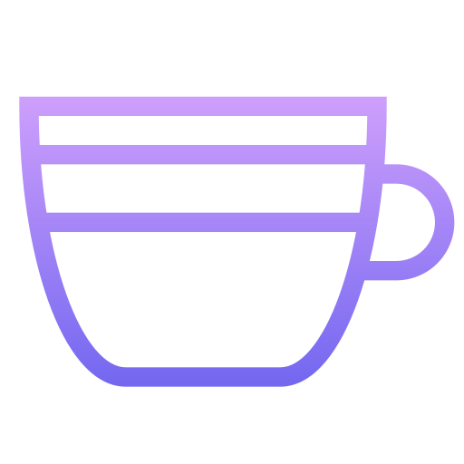 taza de café Generic Gradient icono