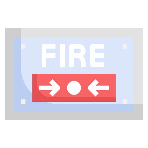 Fire button Surang Flat icon