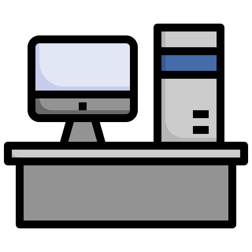 컴퓨터 Surang Lineal Color icon