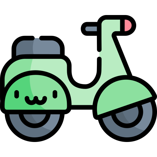 Scooter Kawaii Lineal color icon