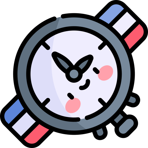 orologio da polso Kawaii Lineal color icona
