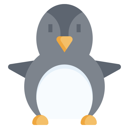 pinguïn Surang Flat icoon