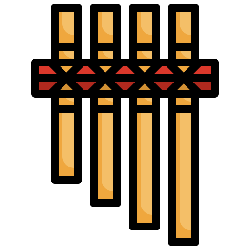 Pan flute Surang Lineal Color icon