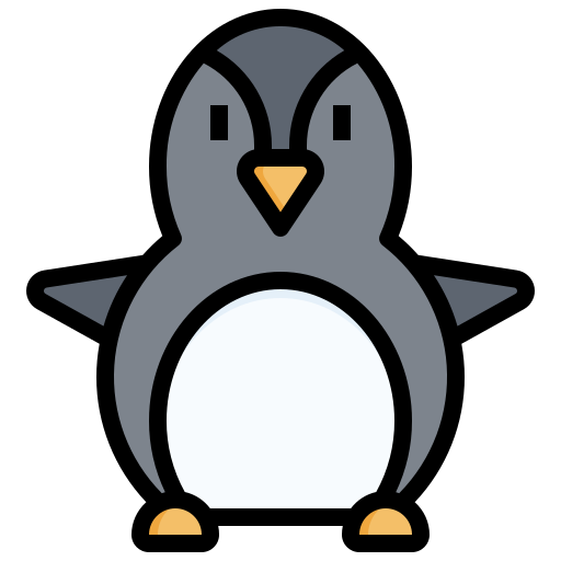 pingüino Surang Lineal Color icono