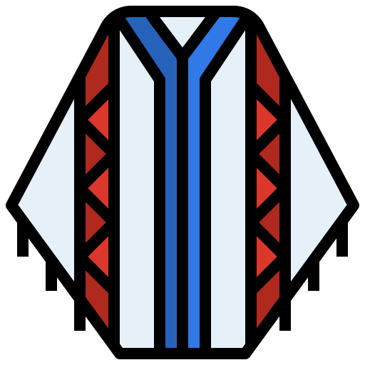 poncho Surang Lineal Color icono