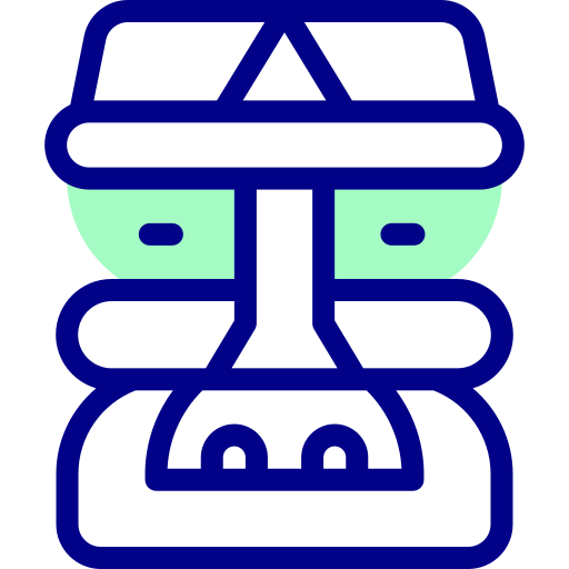 티키 Detailed Mixed Lineal color icon