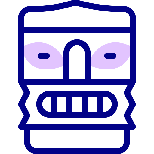 Tiki Detailed Mixed Lineal color icon
