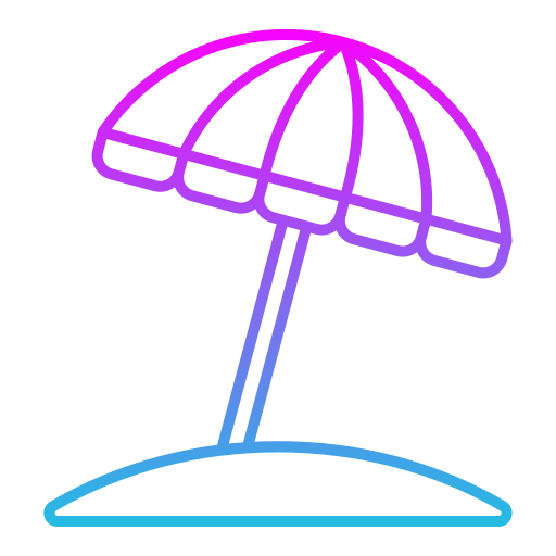 Sun umbrella Generic Gradient icon