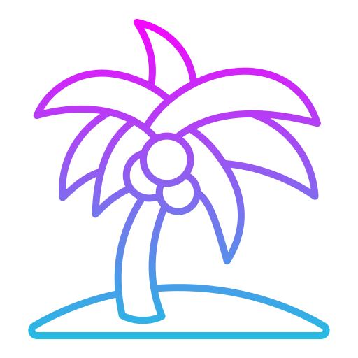 Coconut tree Generic Gradient icon