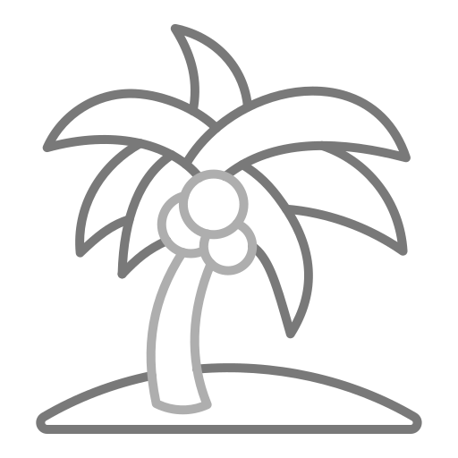 Árbol de coco Generic Grey icono