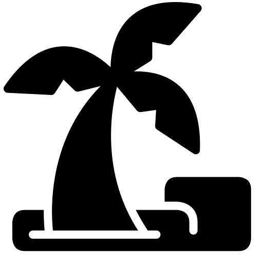 drzewo kokosowe Generic Glyph ikona