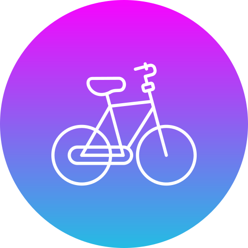 bicicleta Generic Flat Gradient icono